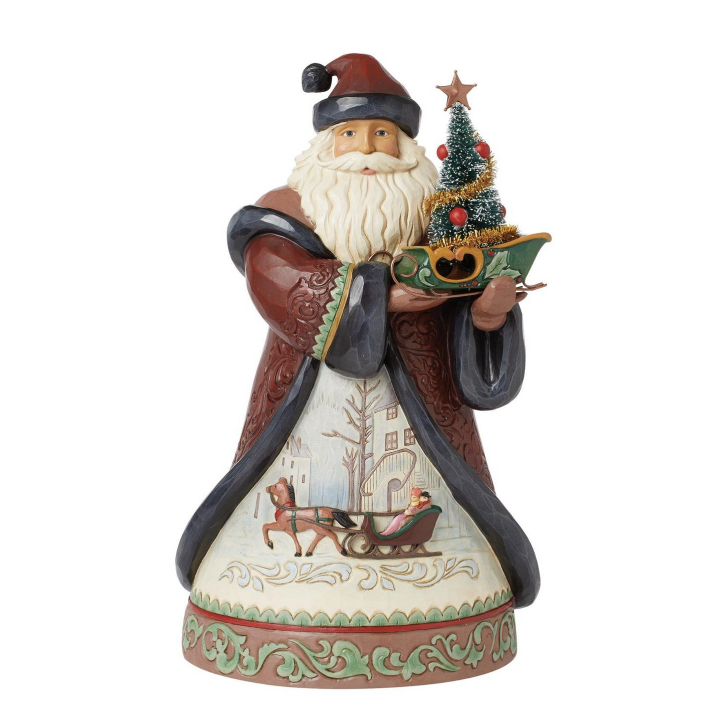 Holiday Manor Santa Sled Figurine