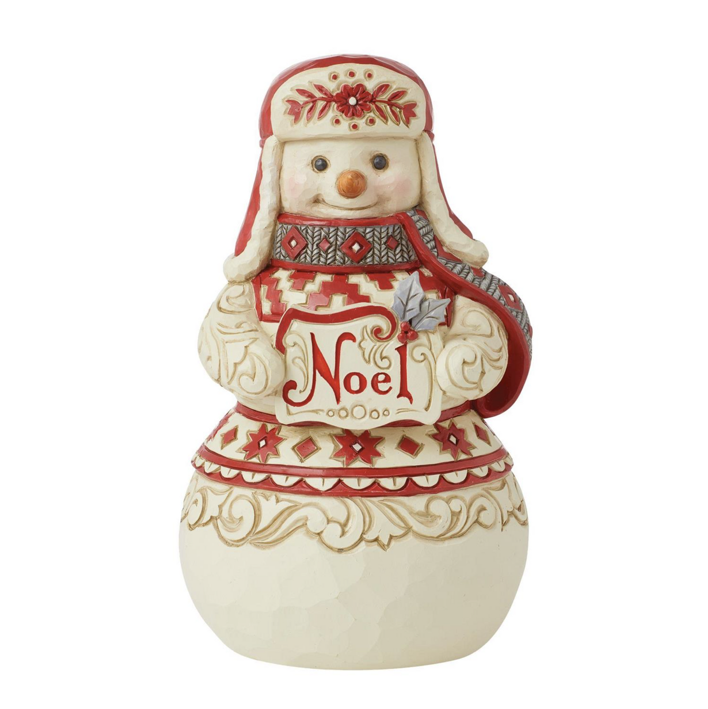 Nordic Noel Snowman Noel Sign Figurine