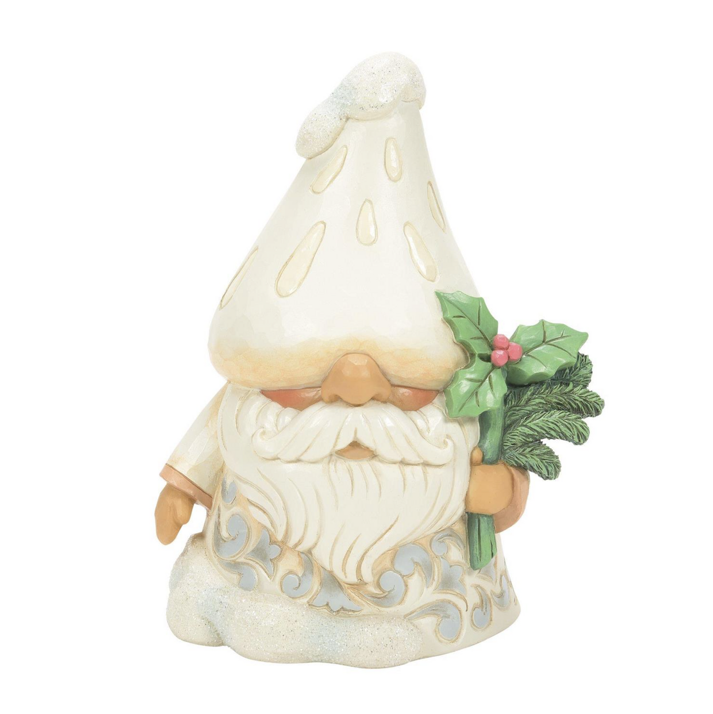 Woodland Gnome with Mushroom Hat Figurine