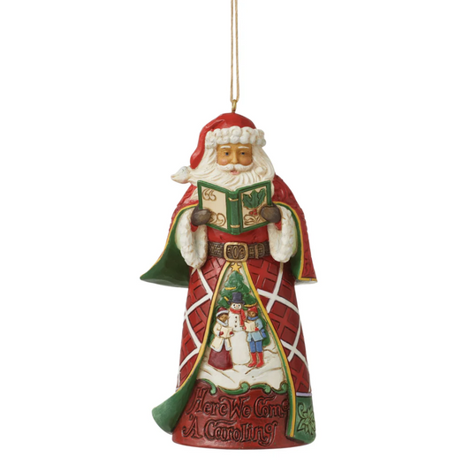 Jim Shore Caroling Santa Ornament