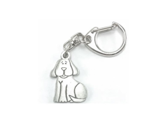 Chelsea Pewter Dog Keychain