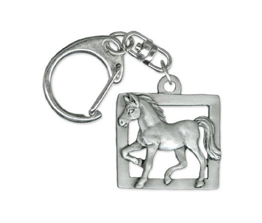 Chelsea pewter horse keychain