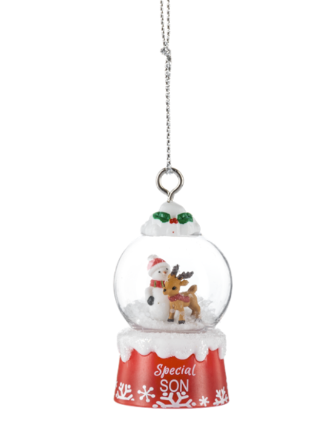 Christmas Globe Ornament - Family Members