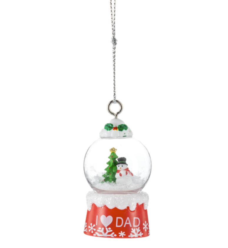 Christmas Globe Ornament - Family Members