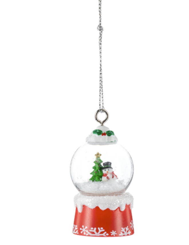 Globe Ornament - Snowman and Tree