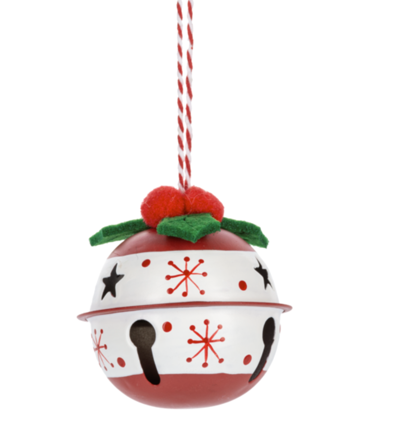 Holiday Jingle Bell Boxed Ornaments 3 pack