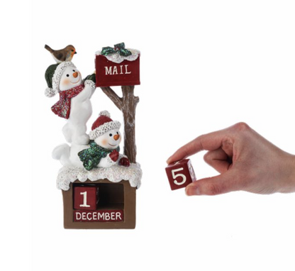 Snowman Mail Christmas Countdown