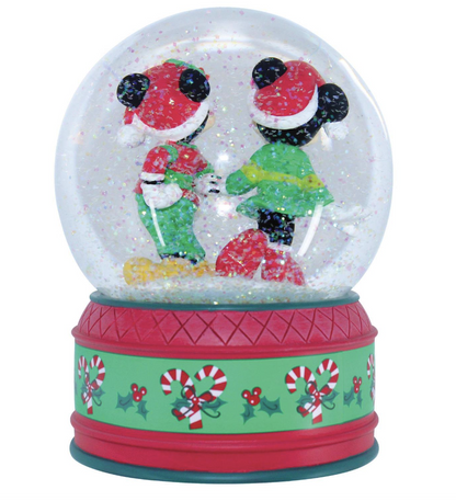 Mickey & Minnie Holiday Water Globe