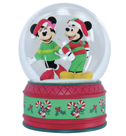 Mickey & Minnie Holiday Water Globe