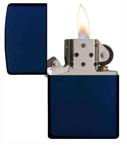 Navy Blue Matte Zippo Lighter