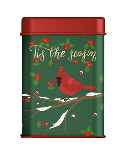 Holly Berry Cardinal Hot Chocolate Keepsake Tin