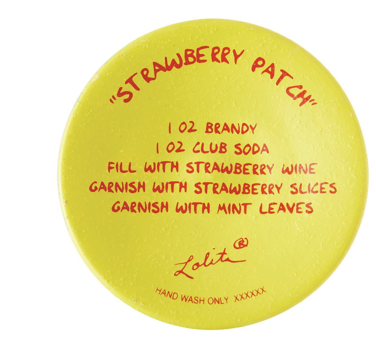 Strawberry Patch Wine Glass