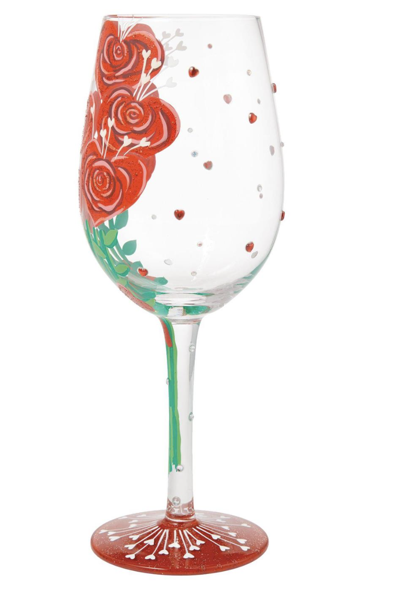 Valentine'sBouquet Wine Glass