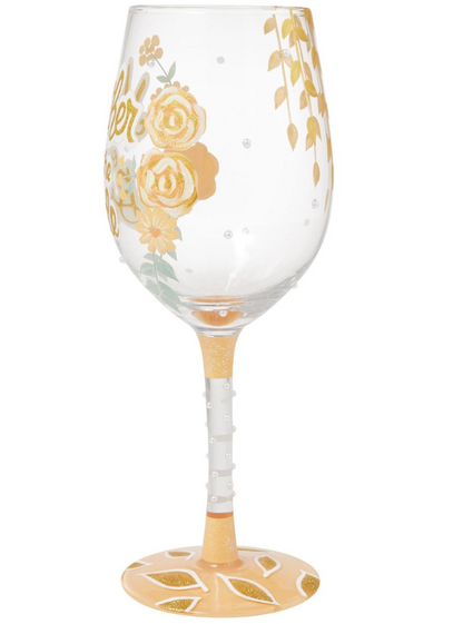 Mother of the Bride Wine Glass