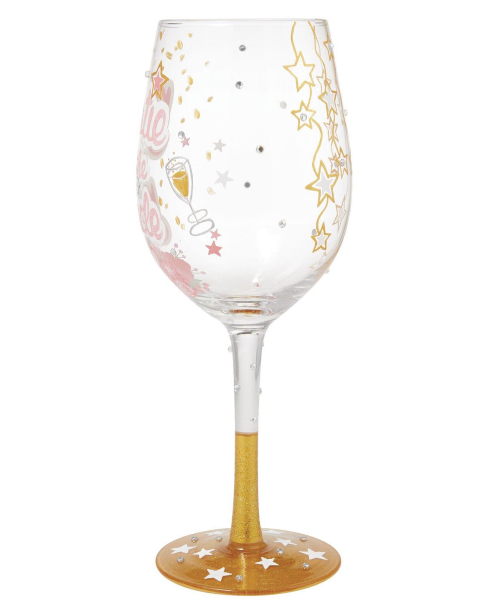 Bestie of the Bride Wine Glass