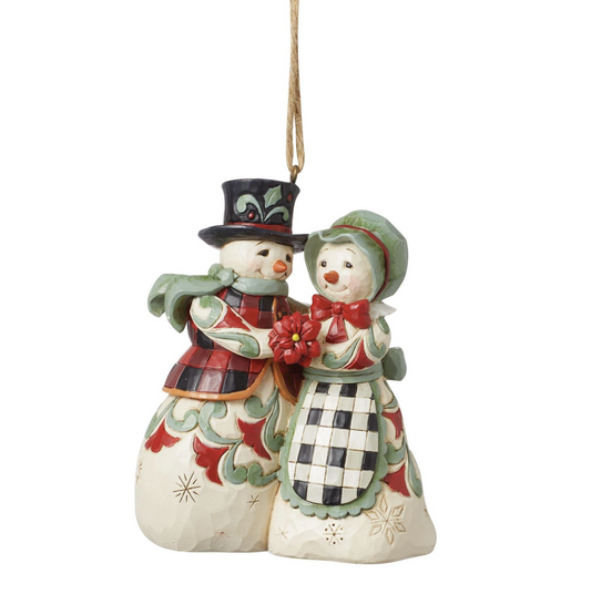 Highland Glen Snowmen Mr&Mrs Ornament