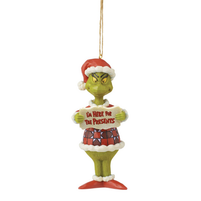 Grinch I'm Here PVC Ornament