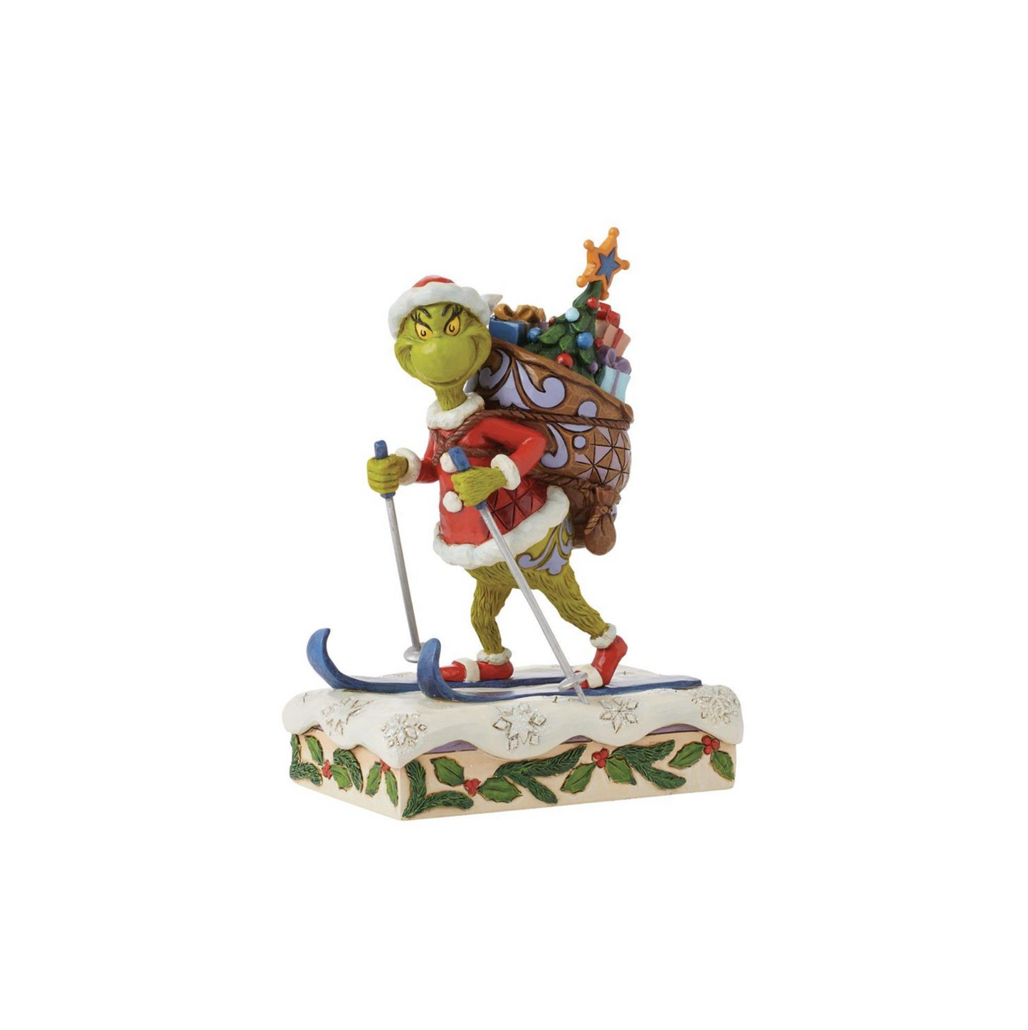 Grinch Skiing Figurine