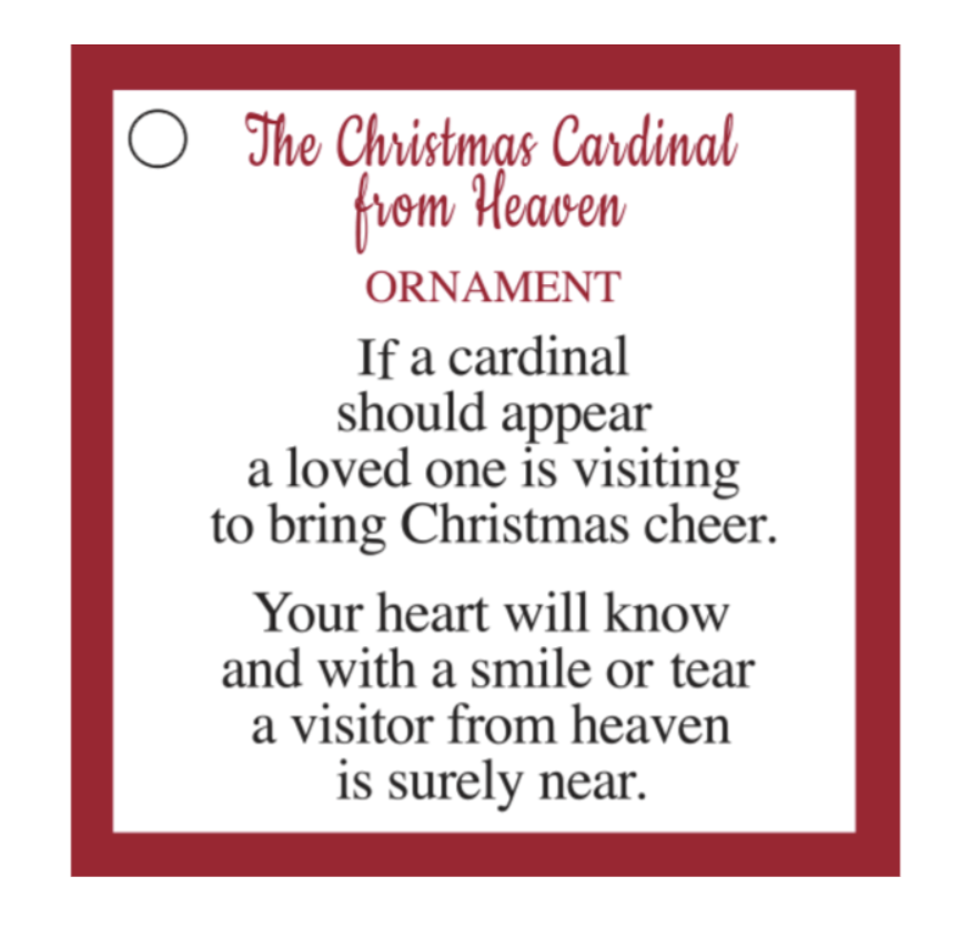 The Christmas Cardinal from Heaven Charm