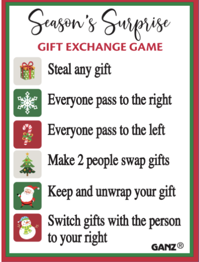 Season's Surprise Gift Exchange Game Charm