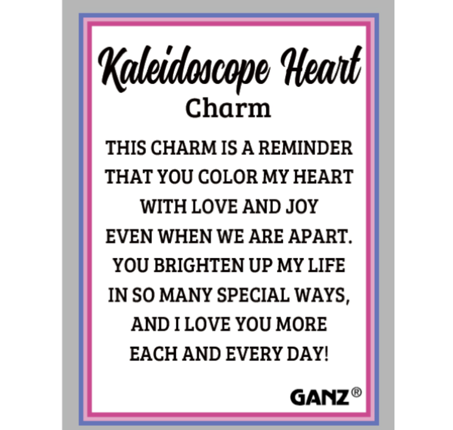 Kaleidoscope Heart Charms