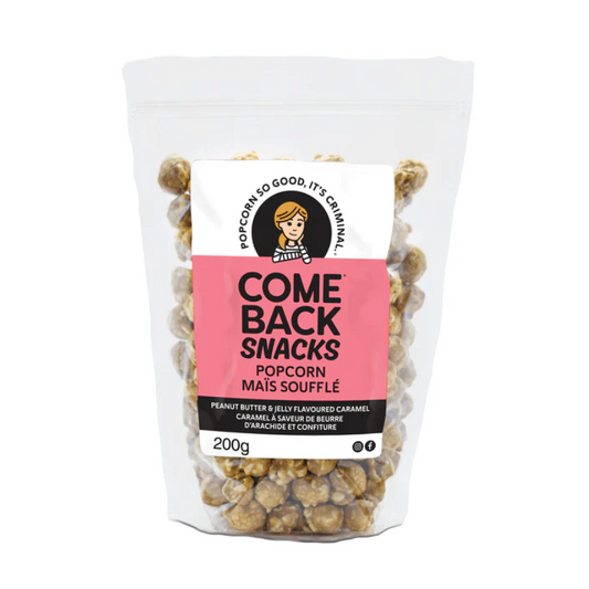 Comeback Snacks Peanut Butter and Jelly Popcorn