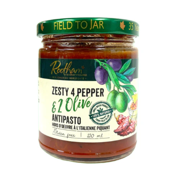 Rootham - Zesty 4 Pepper & 2 Olive Antipasto 250 ml