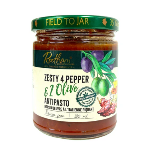 Rootham - Zesty 4 Pepper & 2 Olive Antipasto 250 ml