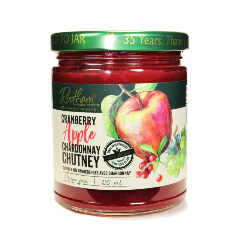 Rootham - Cranberry Apple Chardonnay Chutney 250ml