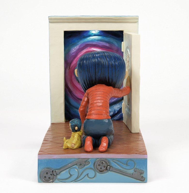 Coraline Kneeling Down Door Figurine