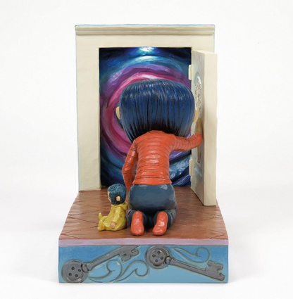 Coraline Kneeling Down Door Figurine