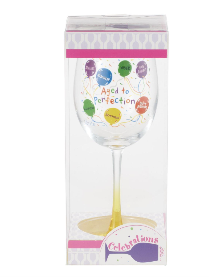 Celebrations Aged Perfection Wine Glass