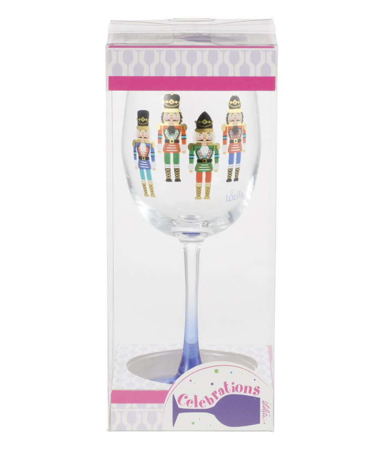 Celebrations Nutcracker Wine Glass
