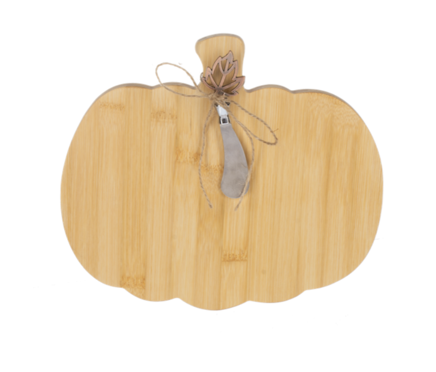 Pumpkin Cheese Board with Spreader Set (2 pc. set)