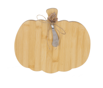 Pumpkin Cheese Board with Spreader Set (2 pc. set)