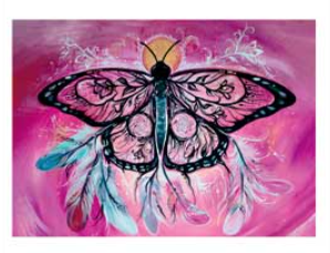 "Butterfly Dreamcatcher" In the Garden Note Card