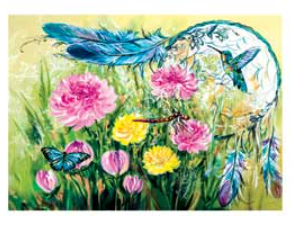 "Dreamcatcher" In the Garden Note Card