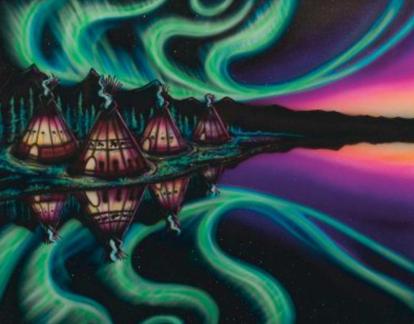 "Sky Dance-Reflections" Note Card