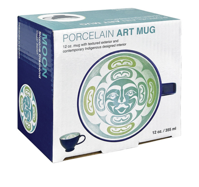 Porcelain Art Mug - Moon