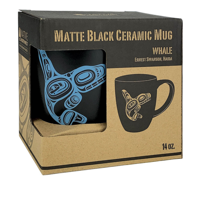 Whale Black Mug