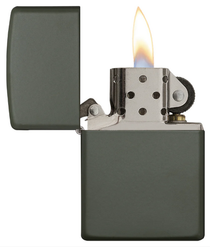 Green Matte Zippo Lighter