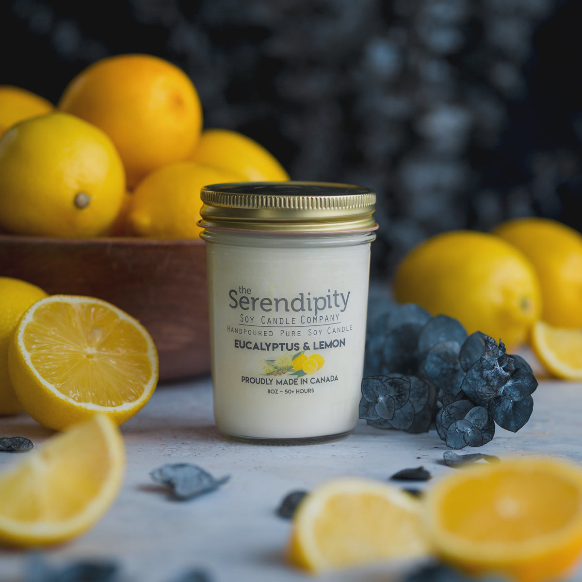 Eucalyptus & Lemon 8oz Candle Jar