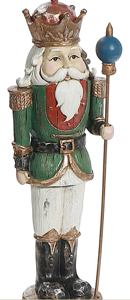 Polyresin Nutcracker Figurine (Green)