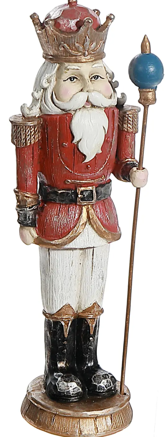 Polyresin Nutcracker Figurine (Red)