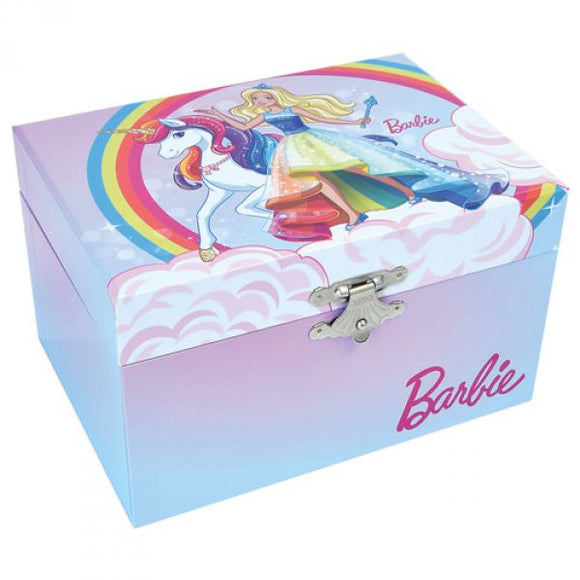 Barbie Unicorn Girls Musical Jewelry Box