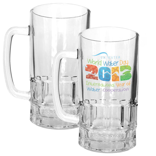 Customizable 18oz  Glass Beer Stein