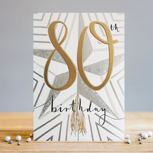 80th Birthday Card