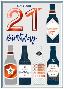 On Your 21st Birthday Card