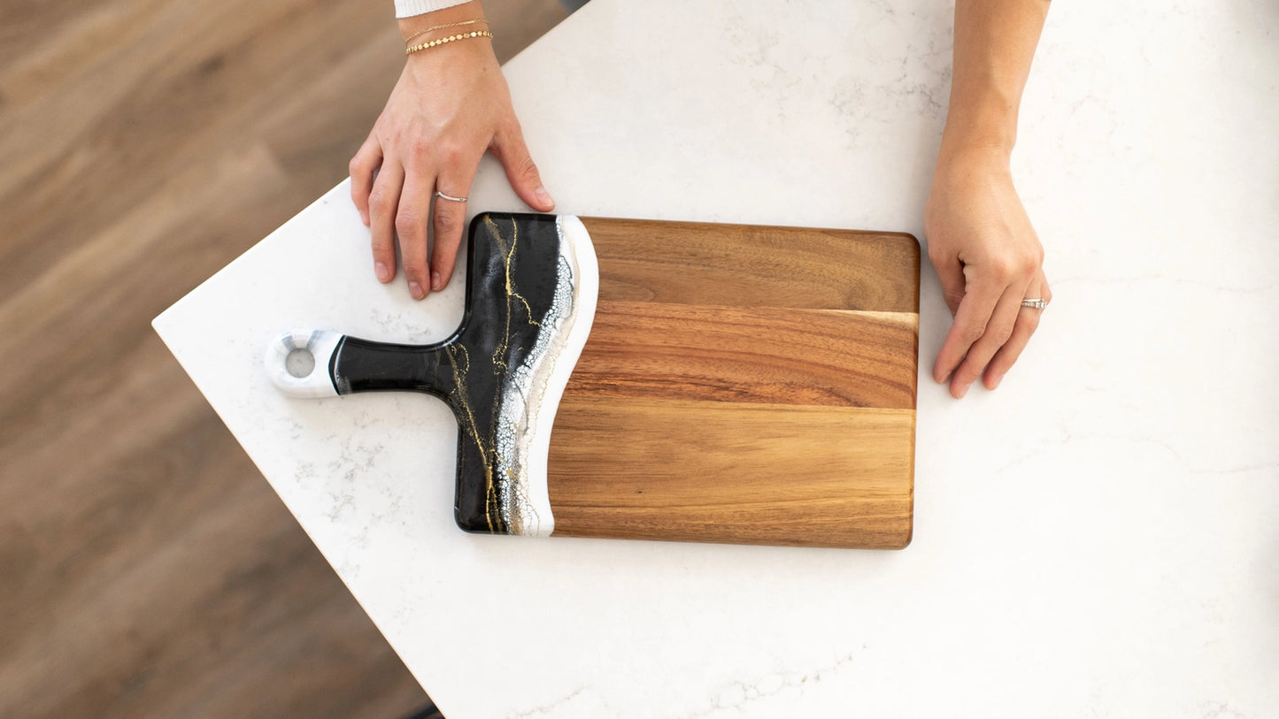 Resin Charcuterie Board - Medium 8" x 16"