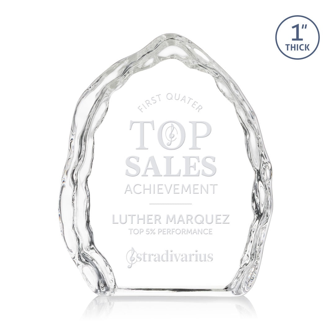 Ashdale Iceberg Award-Optical 4" High (Engraving Included)